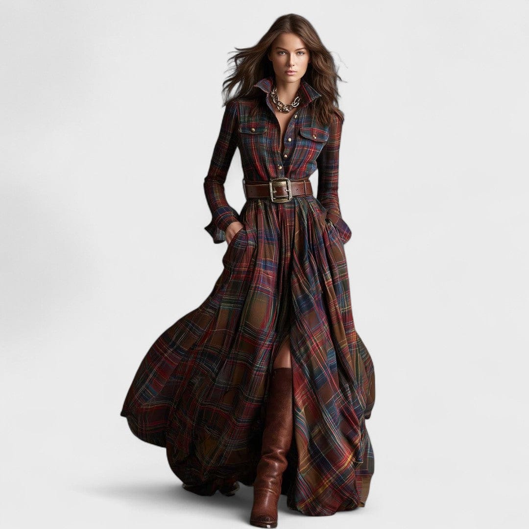 Nora™️ | Skjortekjole med bælte