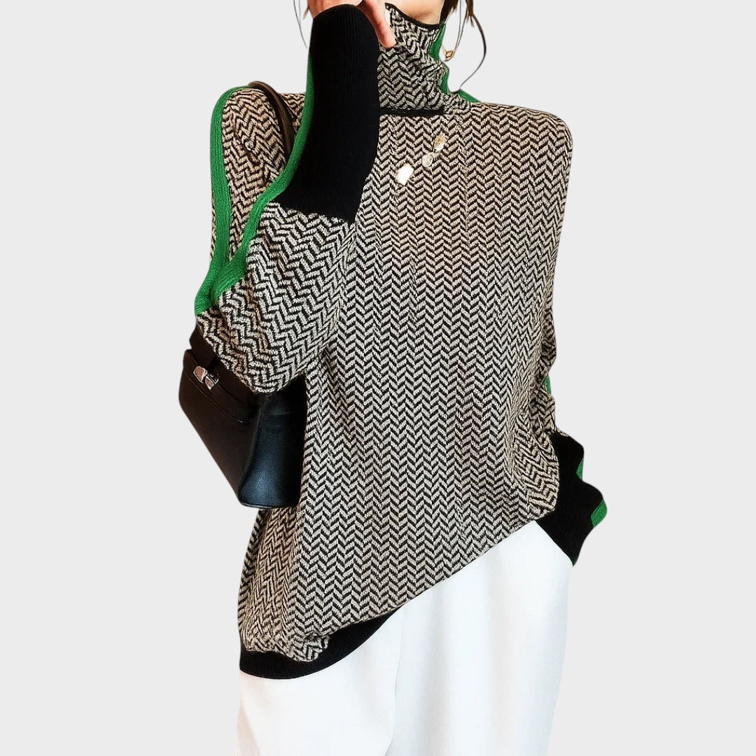 Ida™ | Pullover med høj krave