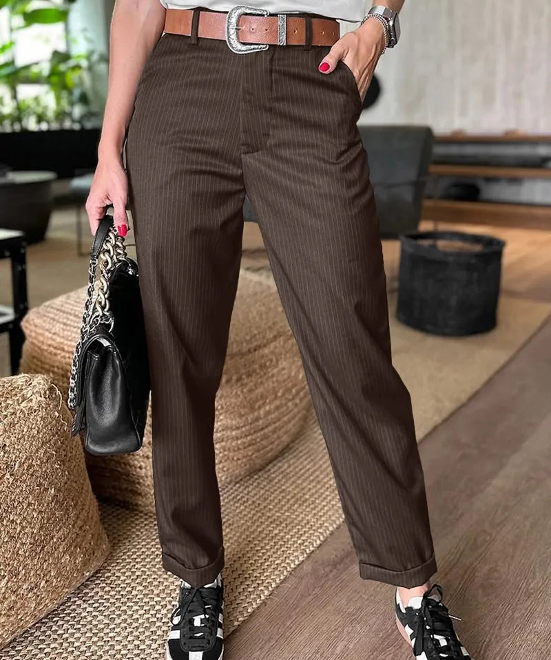 Ema ™ | |Elegante, figurfremhævende bukser med striber