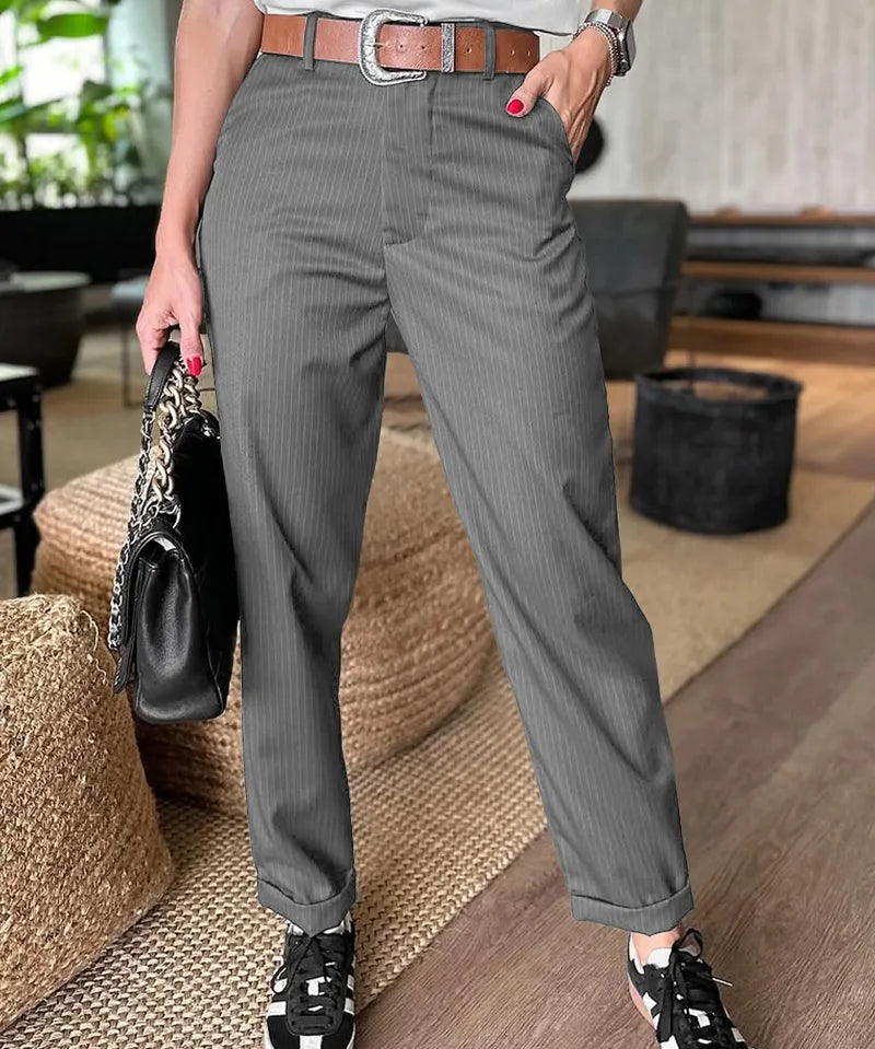 Ema ™ | |Elegante, figurfremhævende bukser med striber