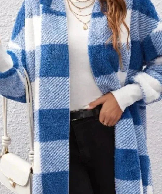 Alberte | Rutete Hættetrøje