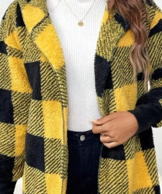 Alberte | Rutete Hættetrøje