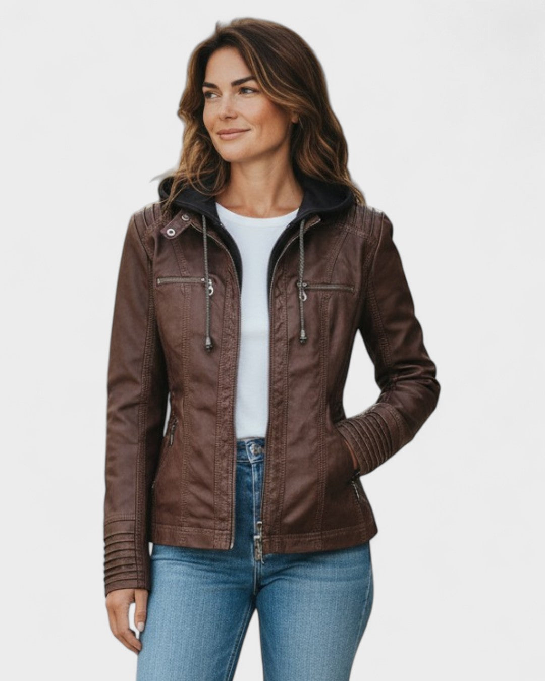 Alberte™ | Læderjakke