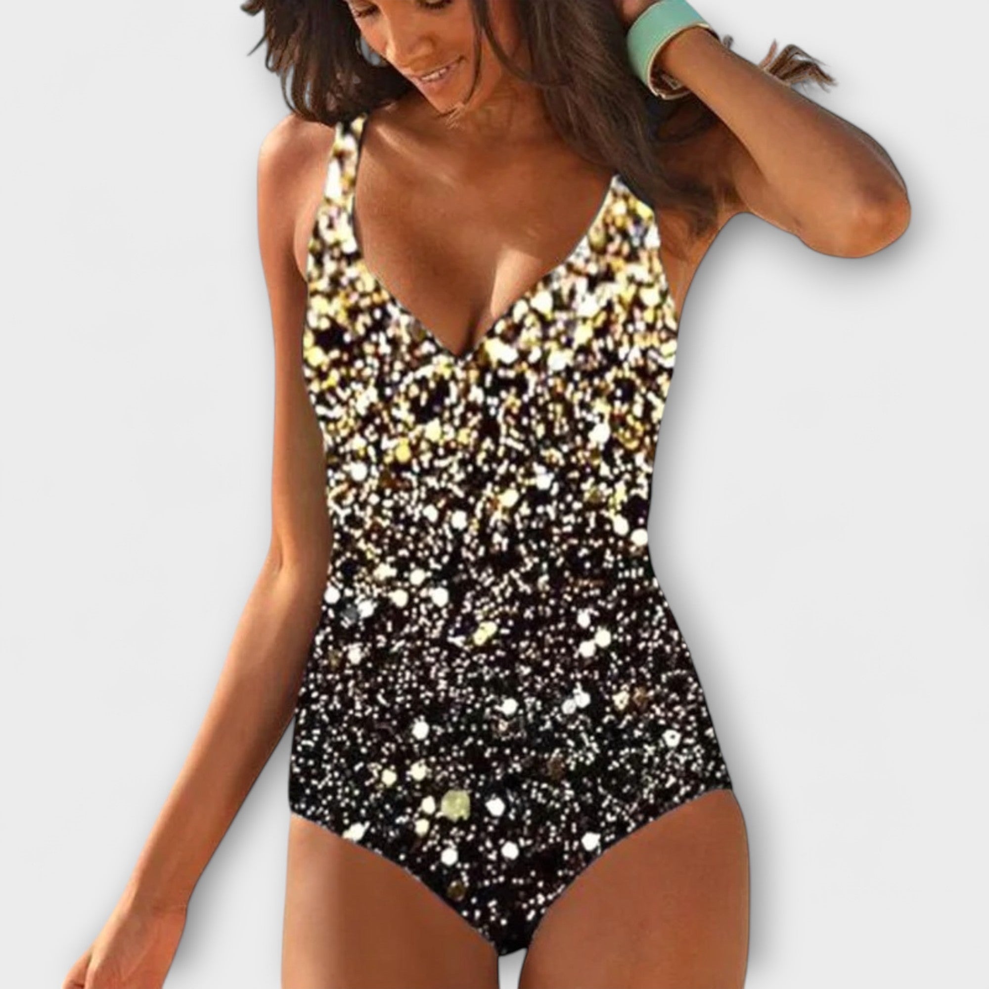 Anna | Trefarvet badedragt