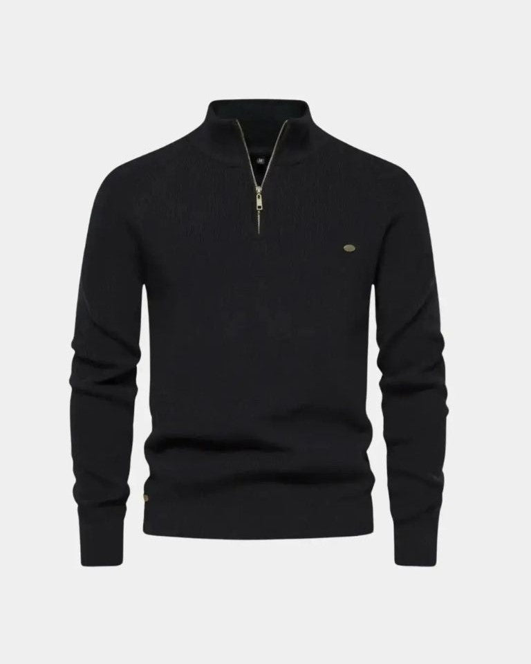 Christian™ | Sweater med Lynlås