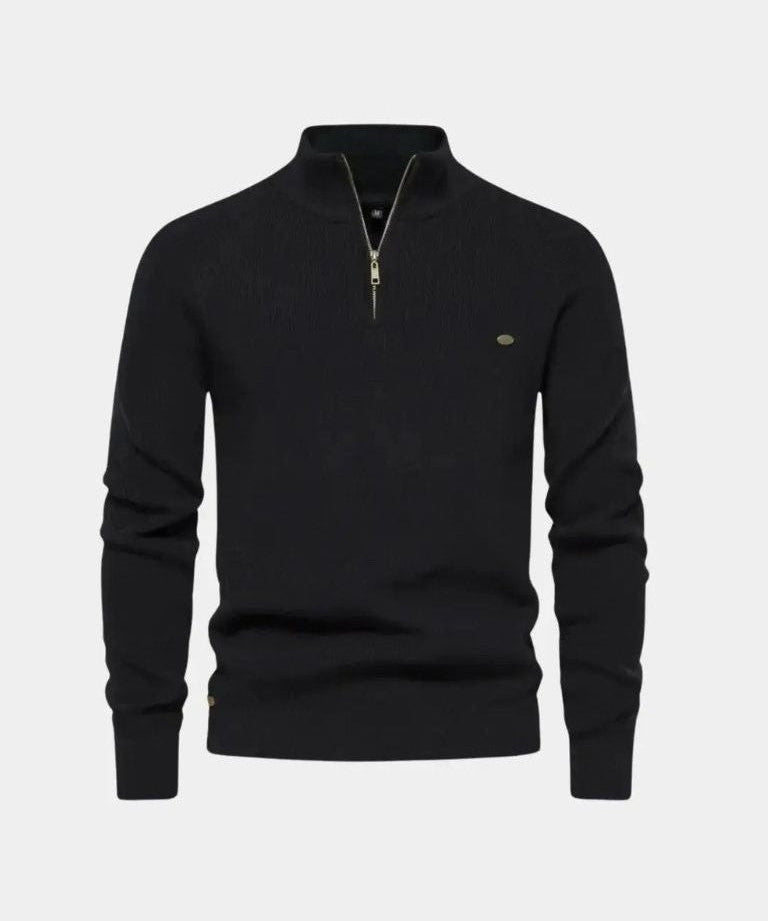 Christian™ | Sweater med Lynlås