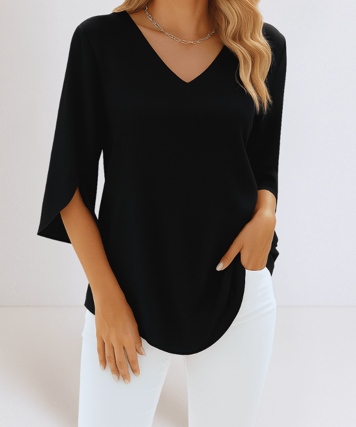 Emilie | V-hals Bluse