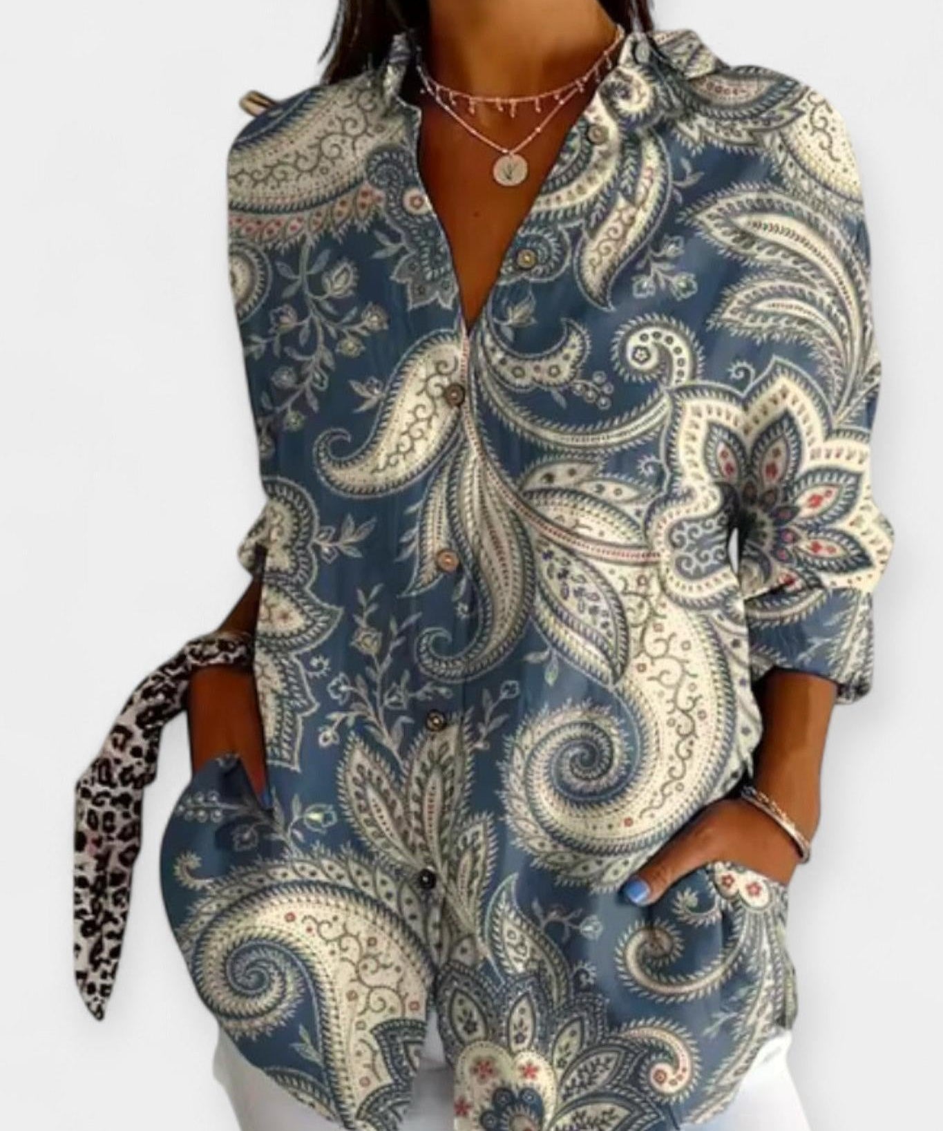 Frida | Blomsterprint skjorte