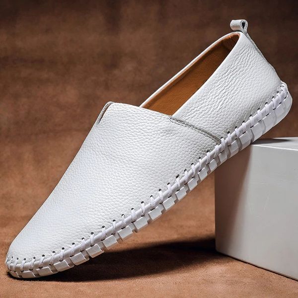 Håndsyede Læder Loafers