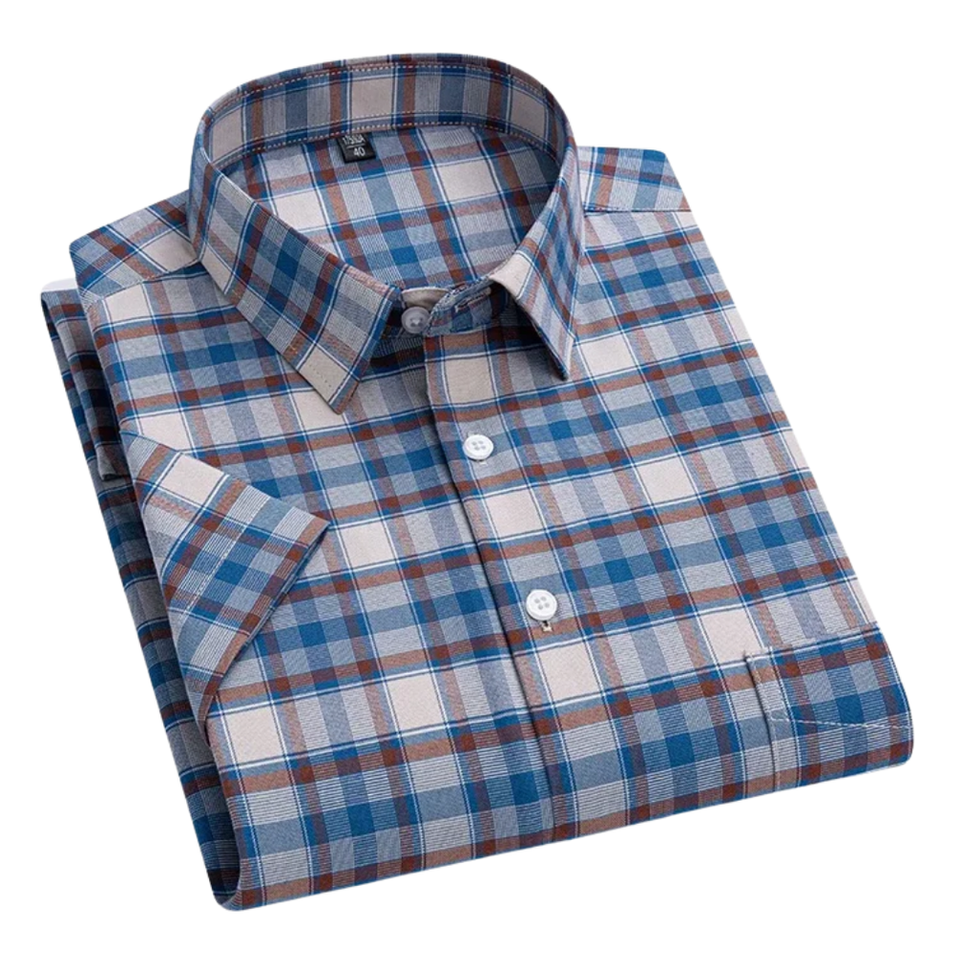 Kasper™ | Kortærmet Katoonskjorte