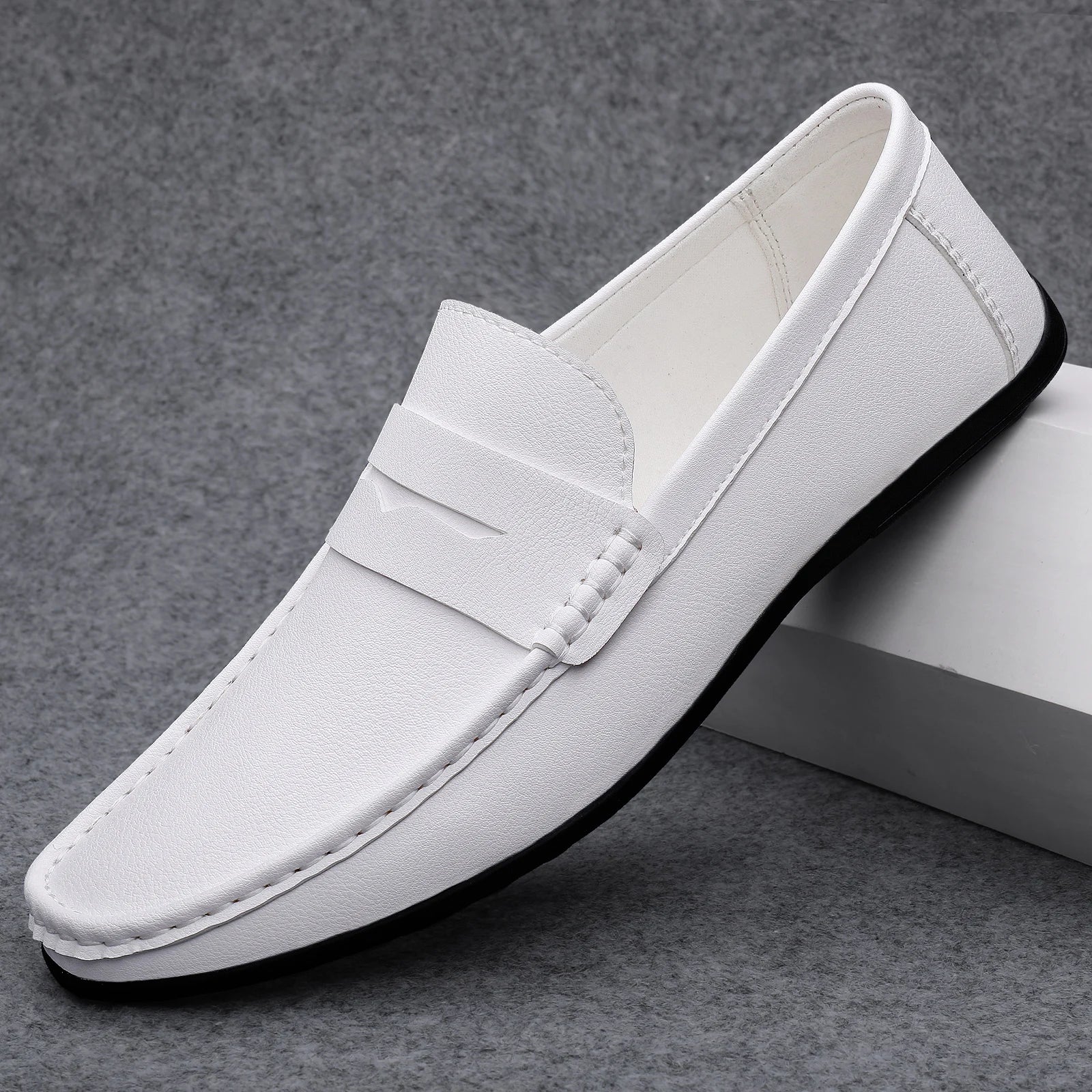 Klassiske Italienske Læder Loafers