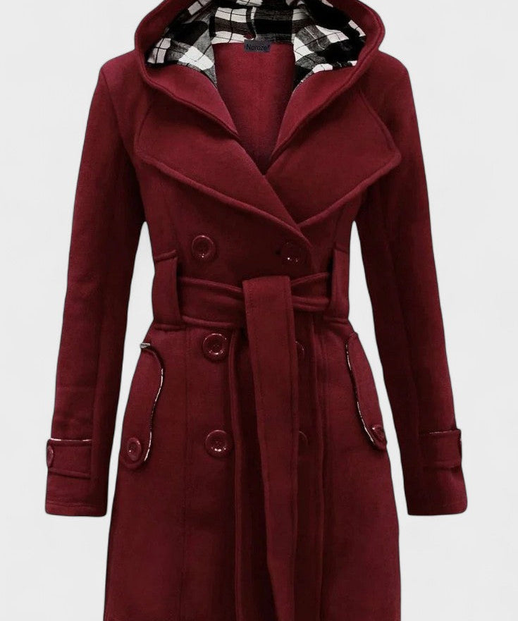 Leona™ | Elegant dobbeltradet frakke