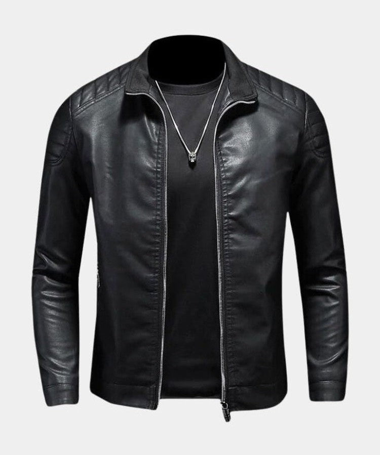 Luca™ | Krydset Læderjakke