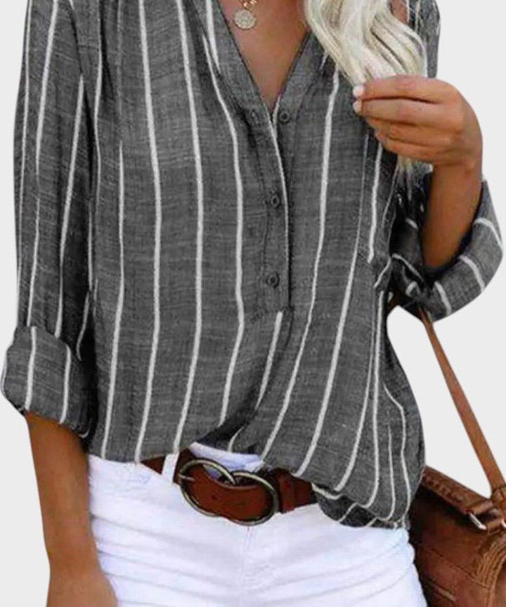 Luna | Stribet bluse