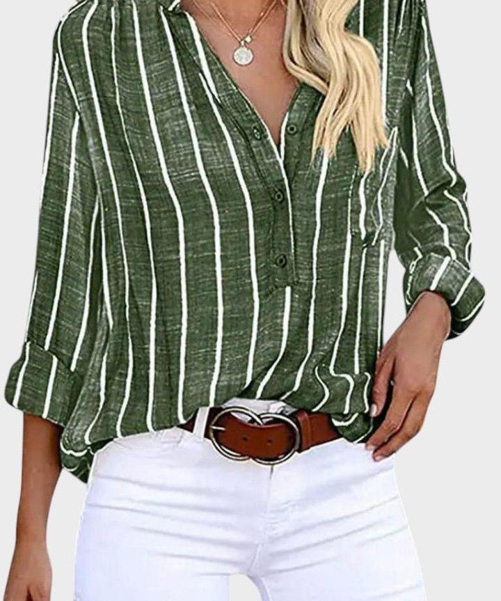 Luna | Stribet bluse