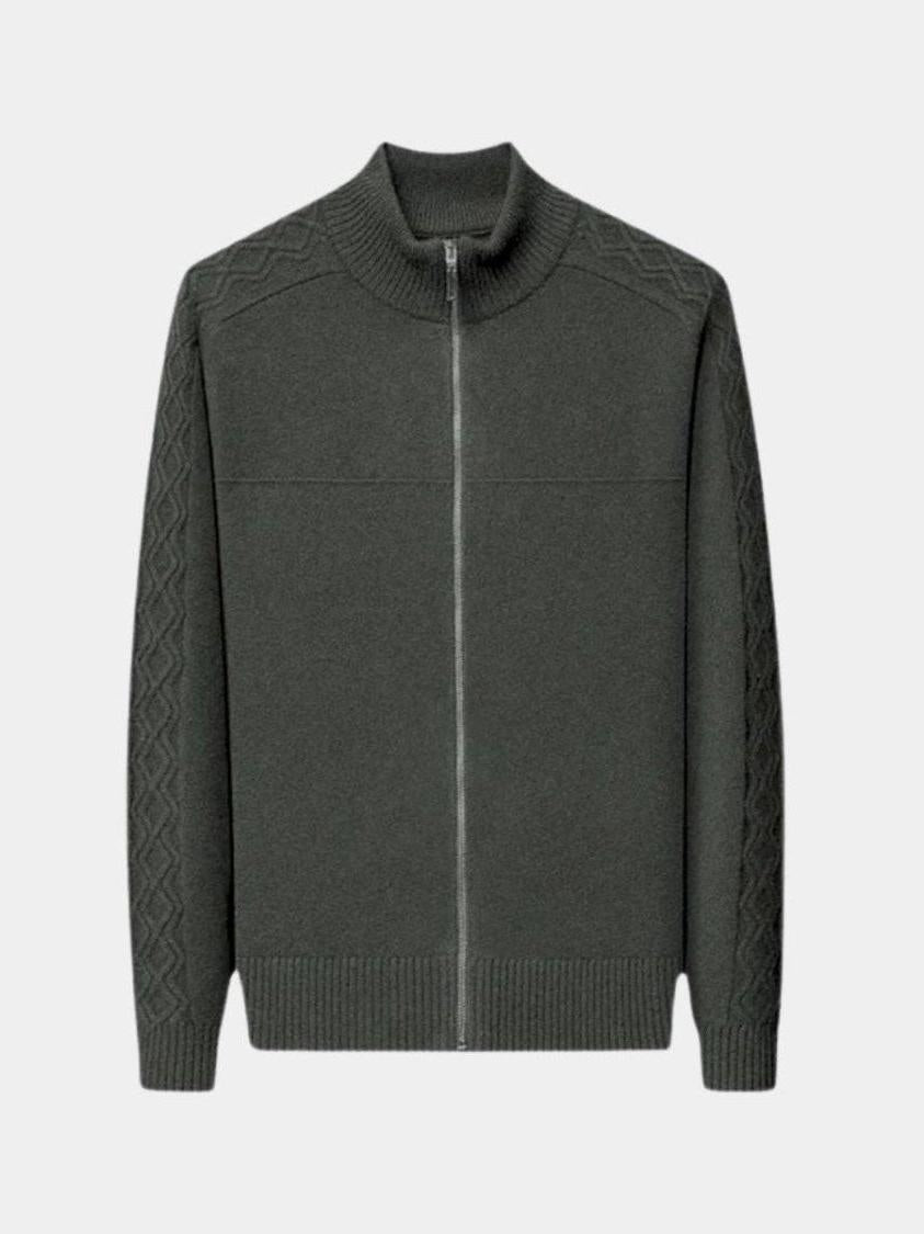 Magnus™ | Cashmere Trøje med Lynlås
