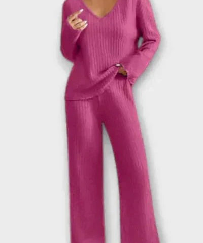 Malou | Ribstrikket sæt