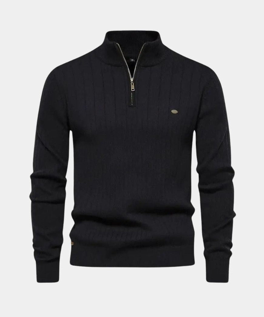 Mikkel™ | Halvzip Bomuldstrøje