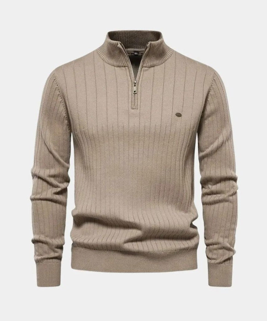 Mikkel™ | Halvzip Bomuldstrøje