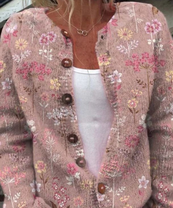 Mille | Blomster cardigan