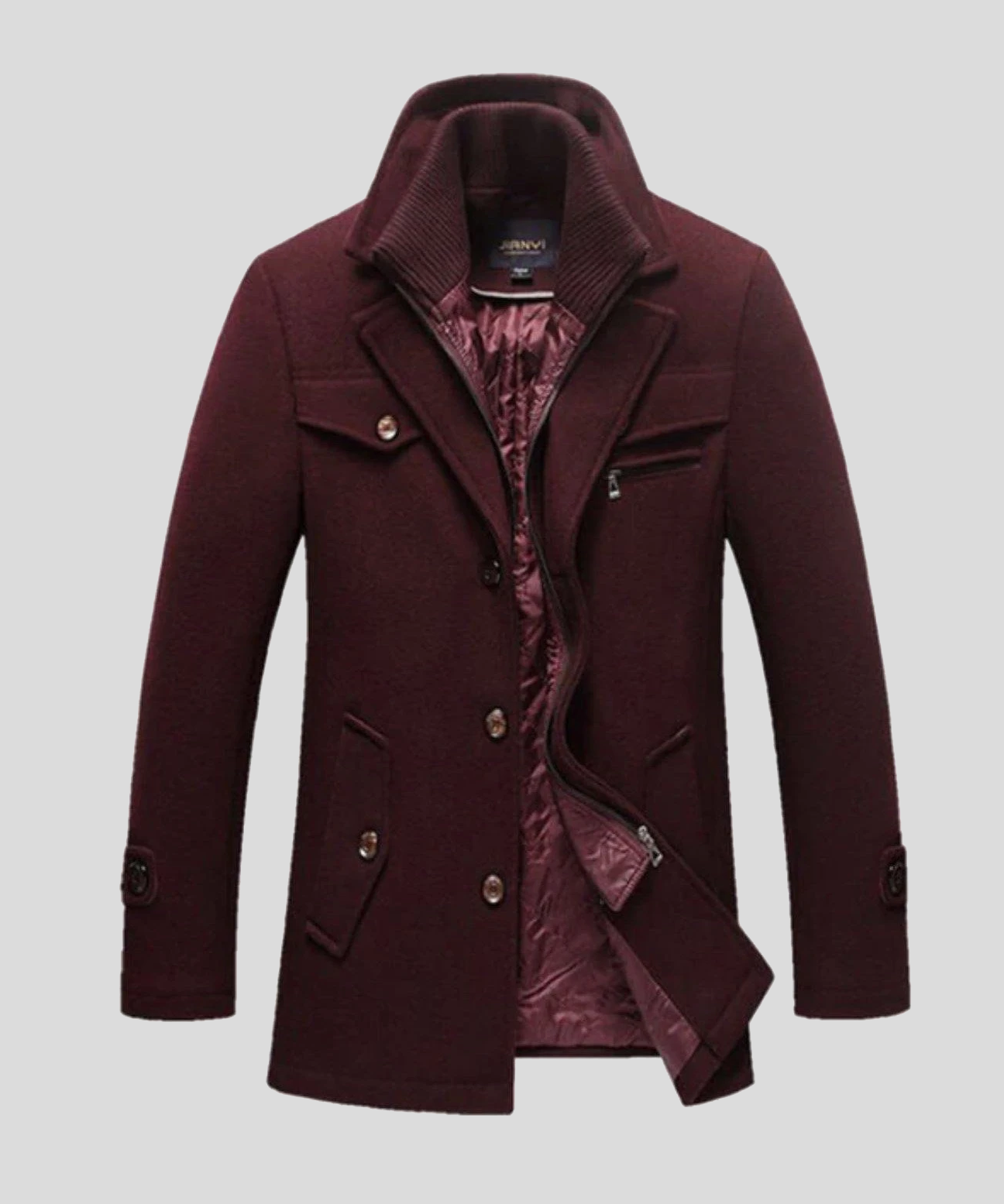 Nikolaj™ | Klassisk uld-peacoat