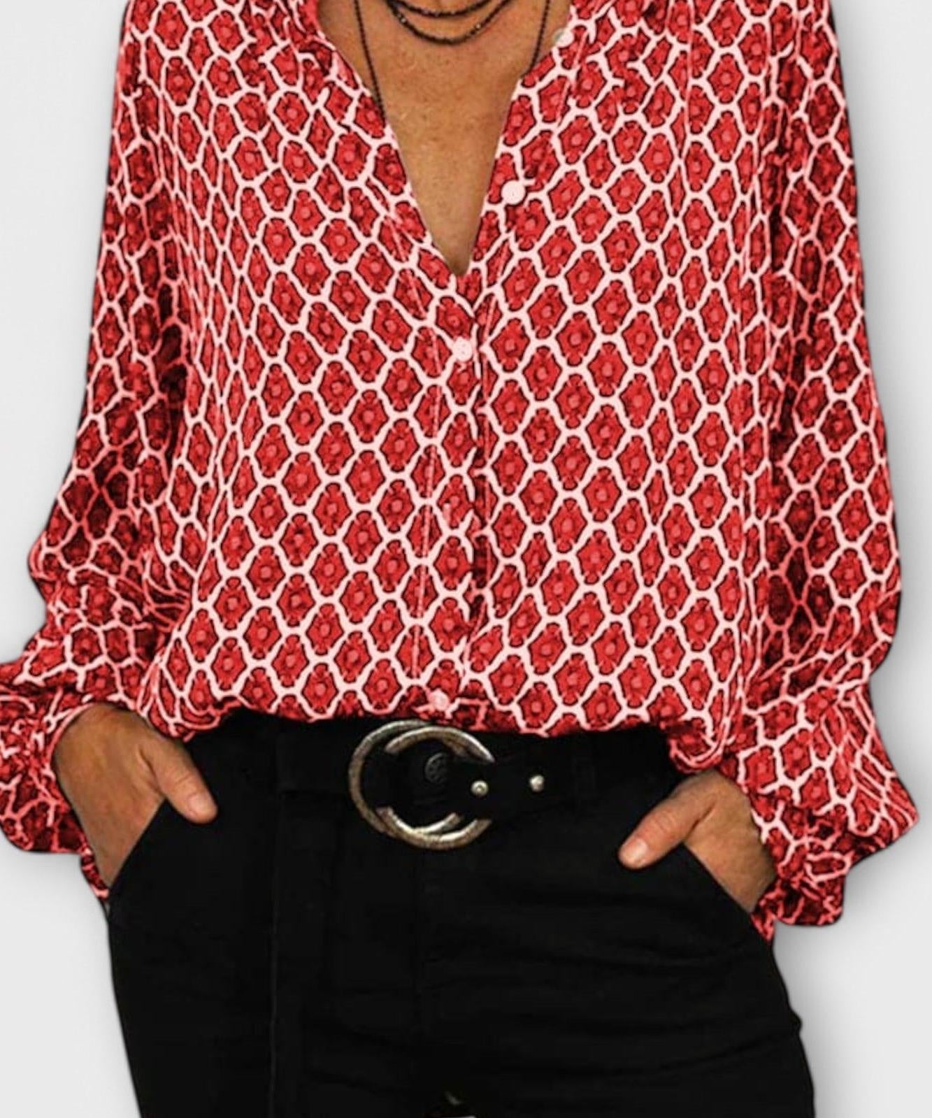 Pernille | V-hals skjorte