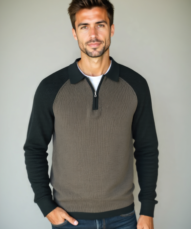 Peter™ | Ziptrøje med Raglanærmer