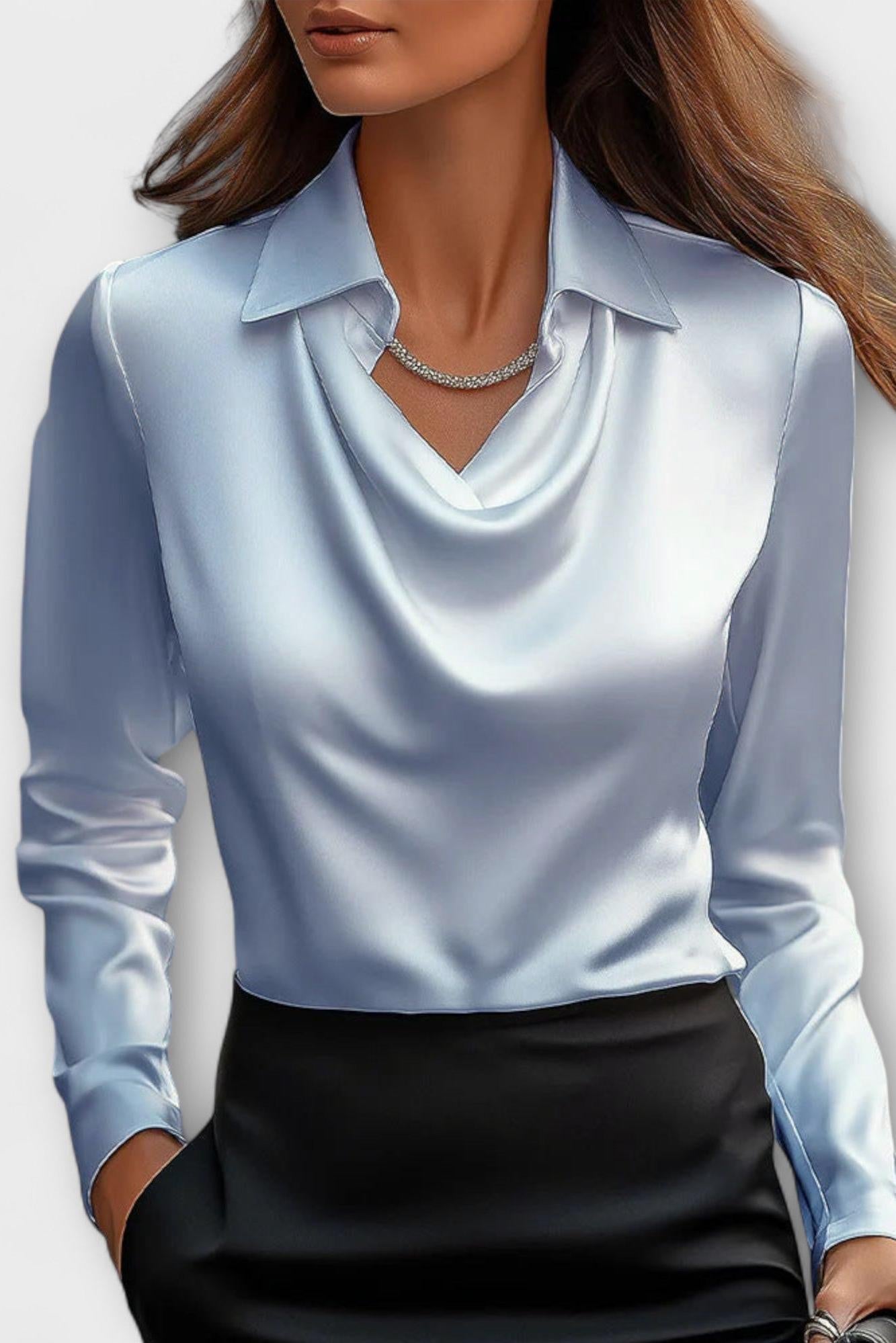 Ronja | Satin Bluse