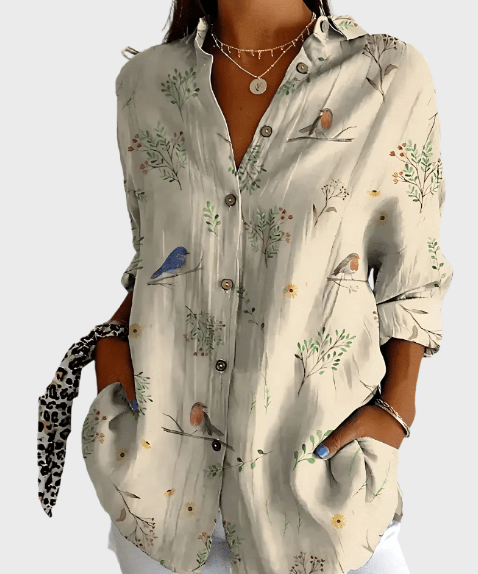 Rosa | Blomstret skjorte