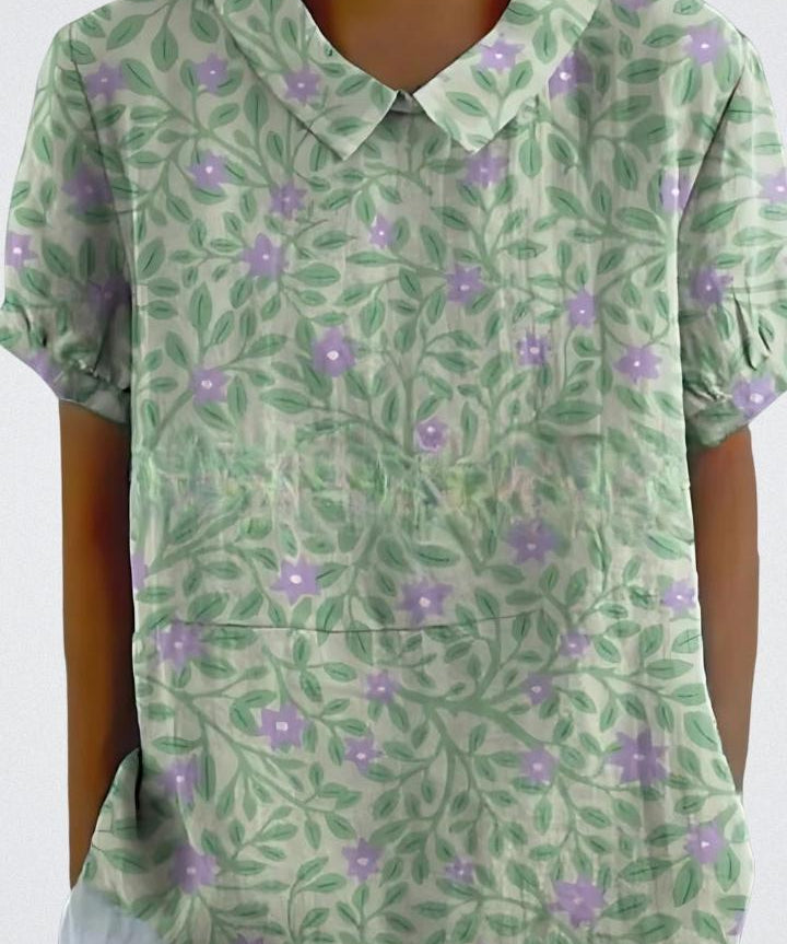 Selma | Blomstret bluse