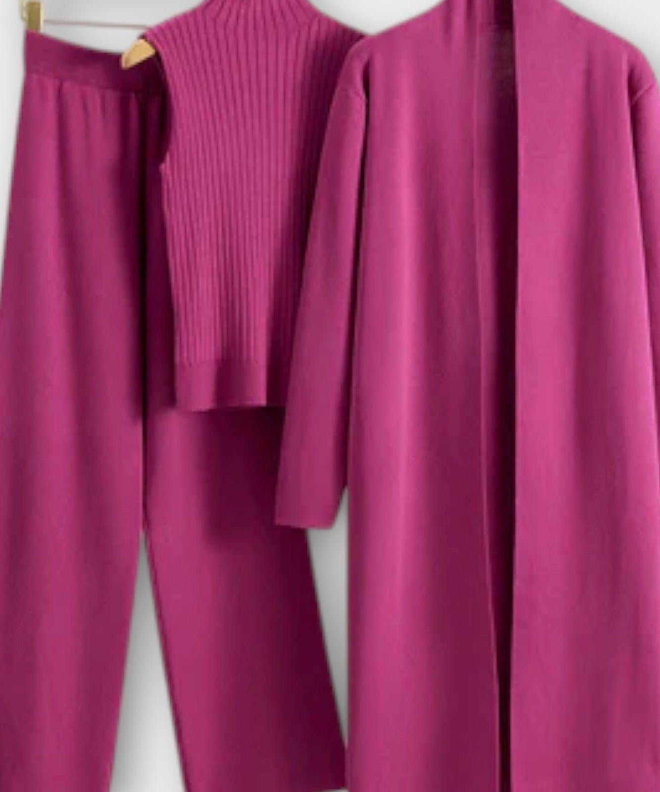 Stine | Ribstrikket sæt