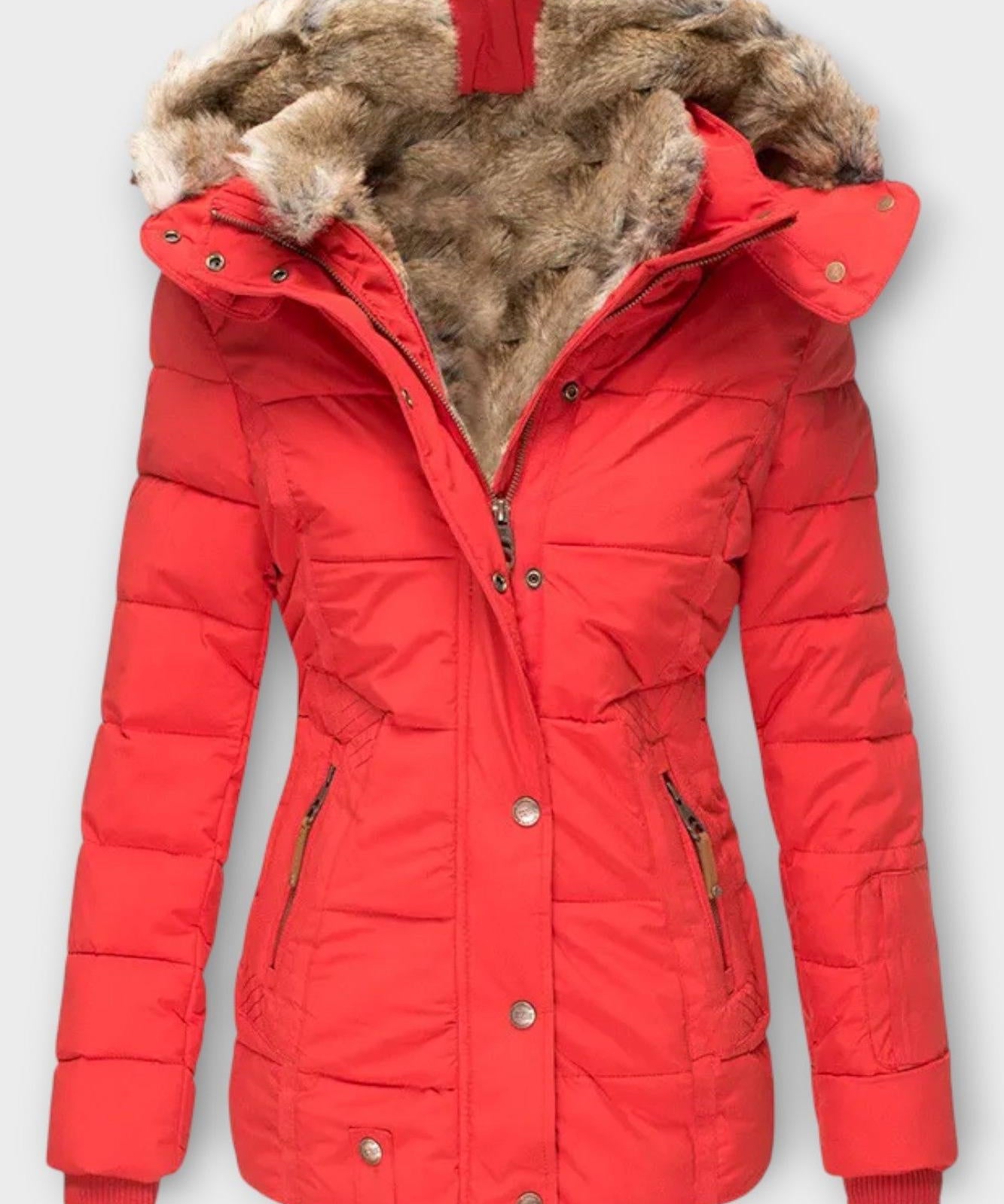 Thilde™ | Frakke med blødt pelsfor