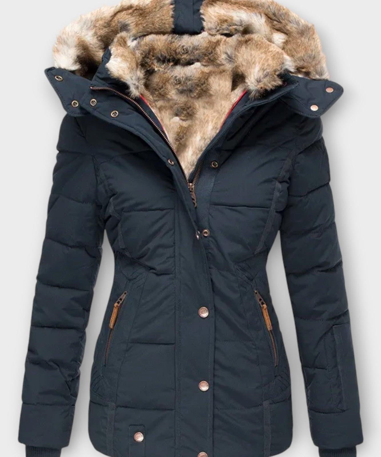 Thilde™ | Frakke med blødt pelsfor