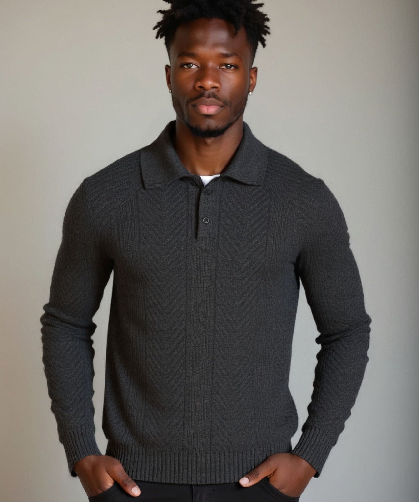 Viggo™ | Pullover i Bomuld med V-hals