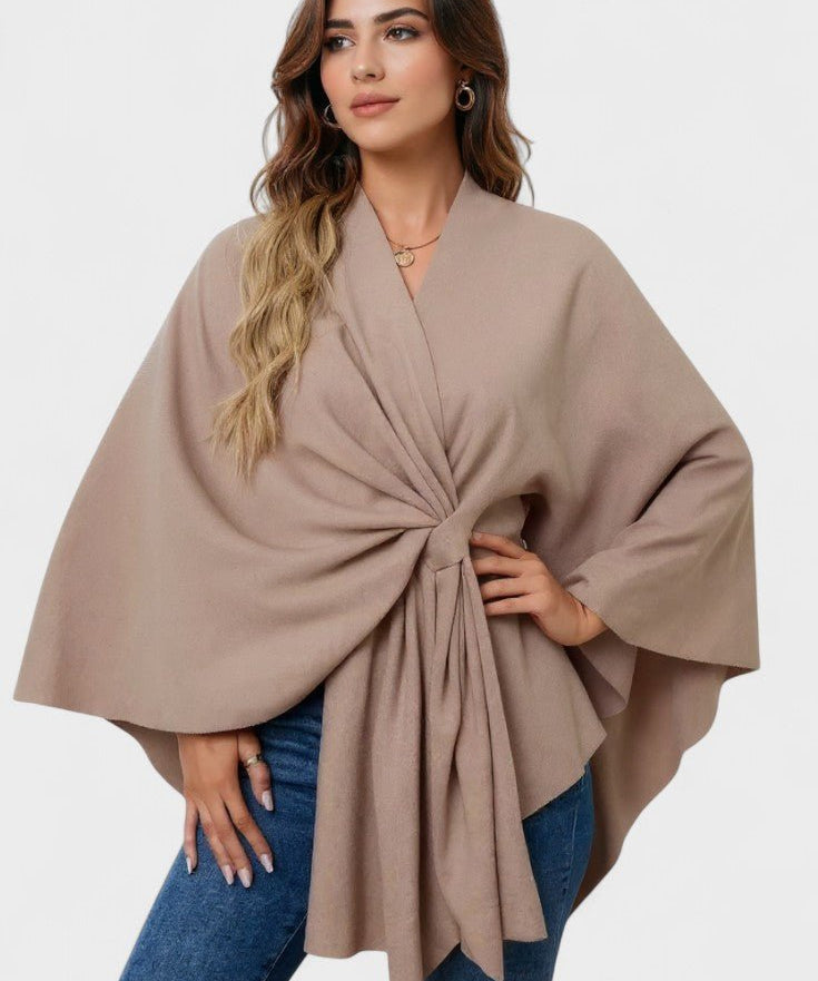 Yvette | Elegant Draperet Poncho