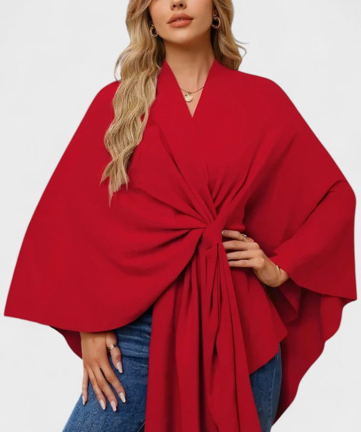 Yvette | Elegant Draperet Poncho