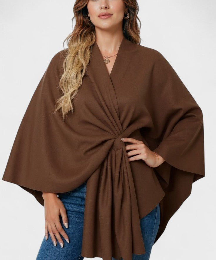 Yvette | Elegant Draperet Poncho