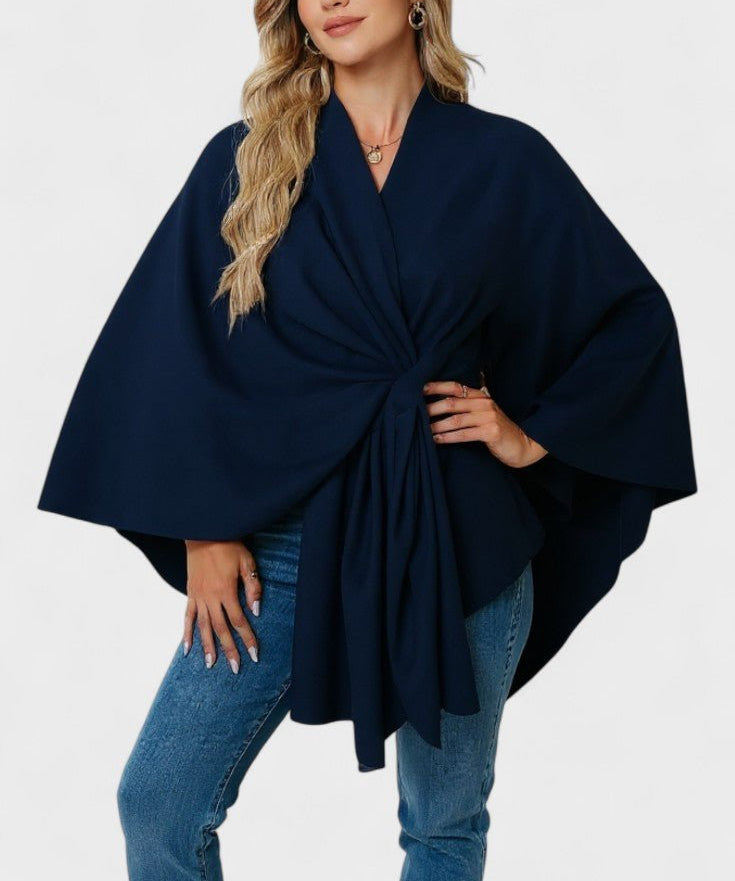 Yvette | Elegant Draperet Poncho