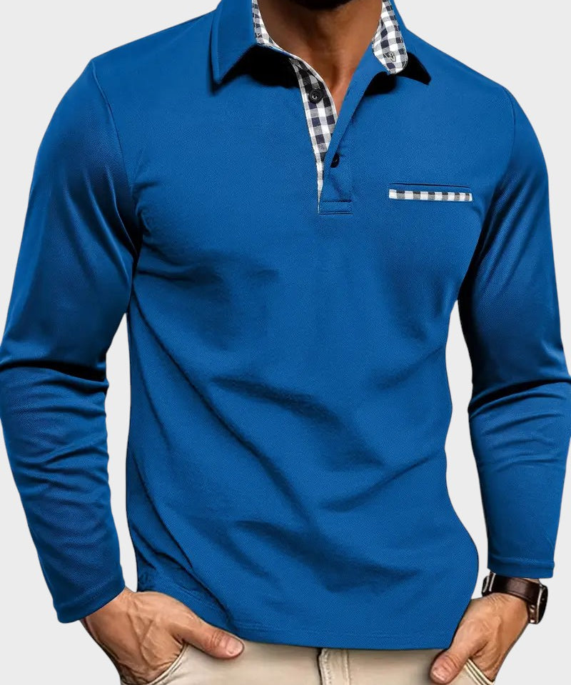 Niels™ | Langærmet poloshirt til herrer