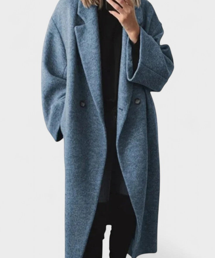 Ditte™ | Lang uldfrakke i tidløst design