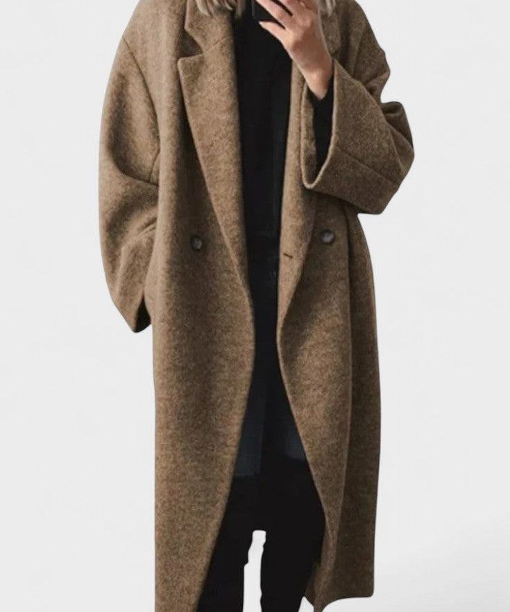 Ditte™ | Lang uldfrakke i tidløst design