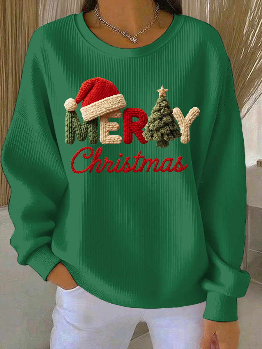 Kvindernes Juleprint Casual Sweatshirt